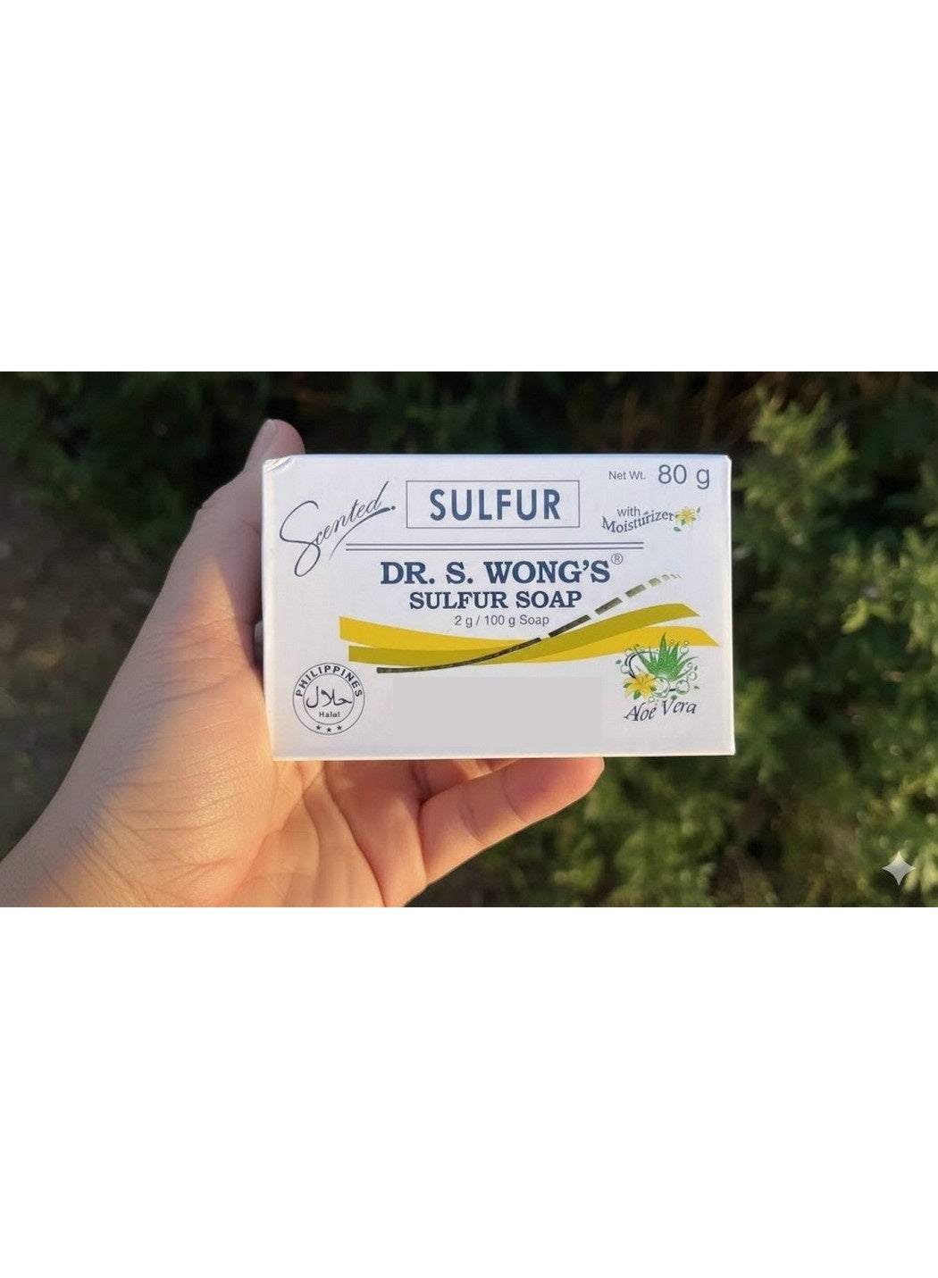 Dr. S. Wong's Scented Sulfur Soap with Moisturizer Aloe Vera 80g